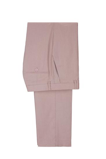 Christopher Stylish Pink Double Breasted Point Lapel Mens Suit_4