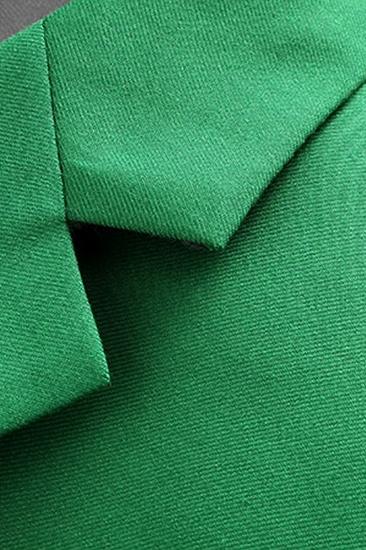 Three Piece Green Men Suit | Classic Notch Lapel Prom Suit_4