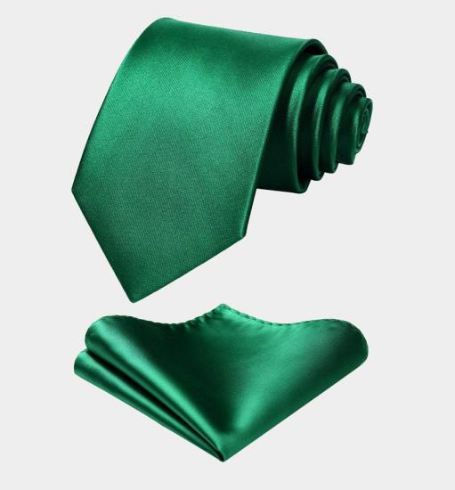 Silk Emerald Green Tank Top And Tie Set_4