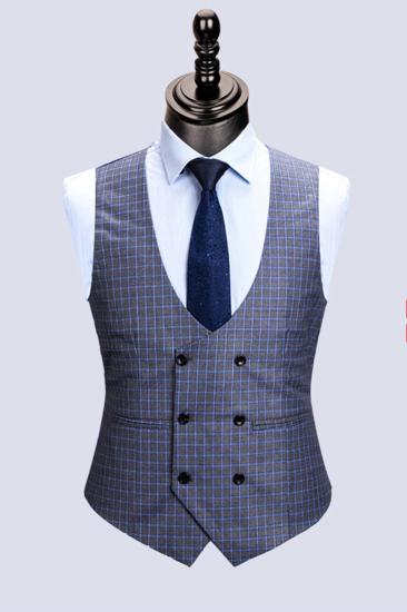Jaylen Bespoke Plaid Notched Lapel Fitted Formal Business Men Suits_2
