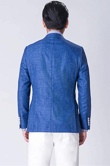 Blue Blend Blazer | Two-Button Formal Business Jacket_2
