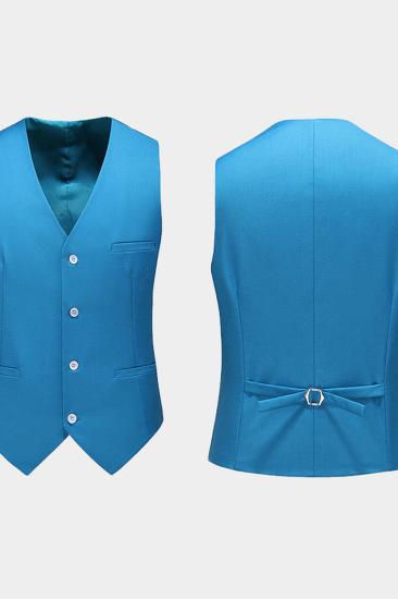 Light Blue Three Piece Prom Suit | Notched Lapel Men Suit_3