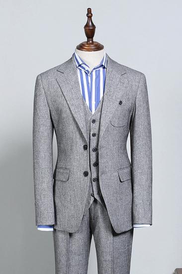 Nick Formal Grey 2 Flap Slim Fit Suit_2