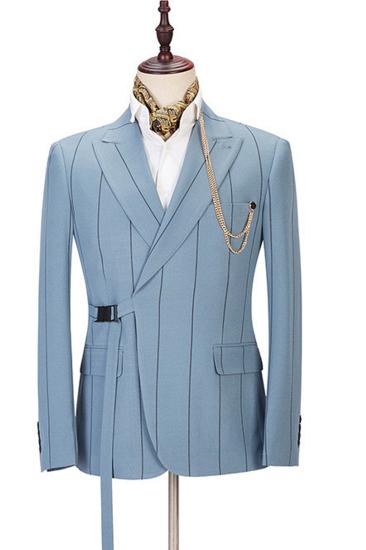 Micah New Striped Point Collar Lapel Fashion Mens Suit Online
