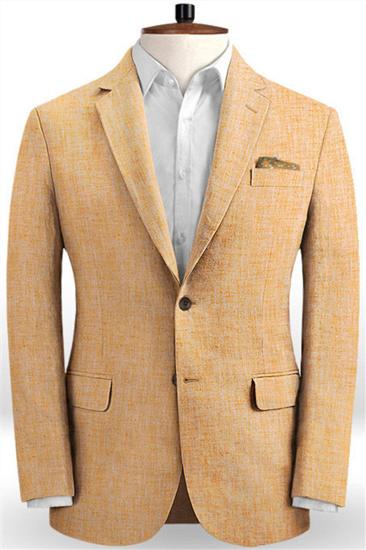 Causal Beach Linen Prom Suit |  Two Piece Blazer Men Tuxedo
