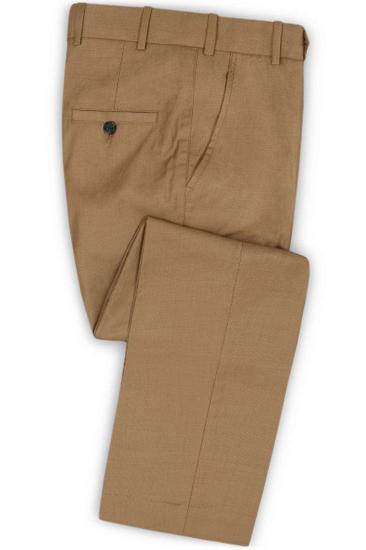 Mens Gold Brown Notch Lapel Tuxedo |  Slim Fit Mens Two Piece Suit_3