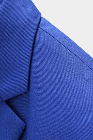 Royal Blue Notched Lapel Prom Suit |  3-Piece Formal Menswear_5