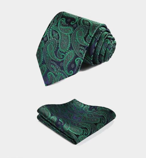 Dark Green Paisley Vest Set For Sale Online_4